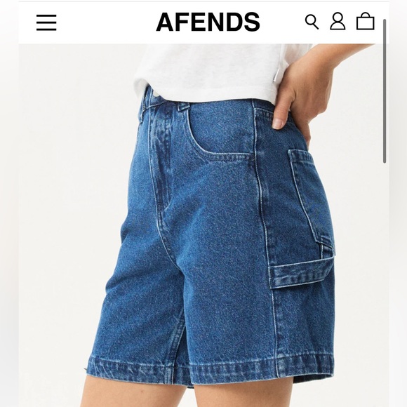 Afends Pants - Afends Emilie denim workwear shorts